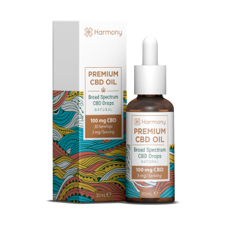 30ml Huile de CBD 100mg HARMONY broad spectrum