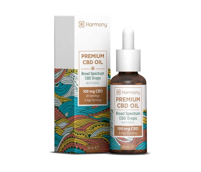 30ml Huile de CBD 100mg HARMONY broad spectrum