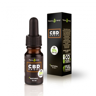 huile de CBD naturel 3% Pharmahemp Full Spectrum à l'huile de chanvre 10 ml