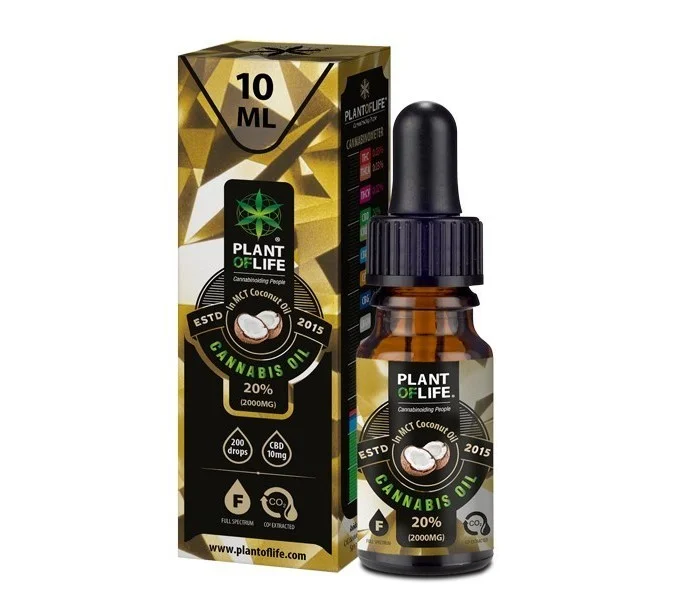 Huile full spectrum de CBD 20% coconut Plant of Life 10ml