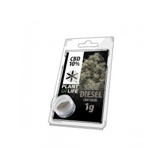Résine de CBD 1O% SOUR DIESEL plant of life