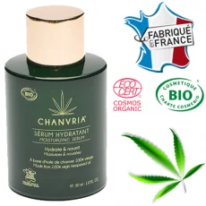 SÉRUM HYDRATANT BIO 30 ML CHANVRIA à l'huile de graine de cannabis SATIVA.L