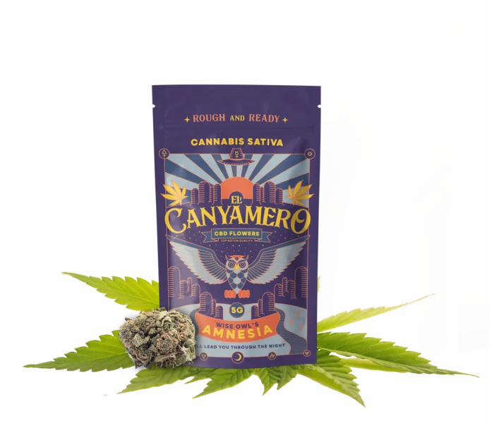 Fleur CBD AMNESIA pas cher. EL canyamero CBD flowers disponible en 1g-2g-5g-10g