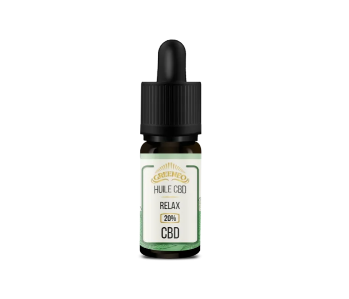 Huile de CBD 20% Relax en isolat de chez Greeneo