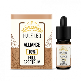 Huile de CBD 10% Full Spectrum Alliance Greeneo