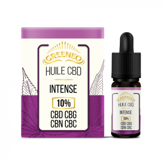 Huile Intense 10% de CBD+CBG+CBN+CBC de la marque GREENEO