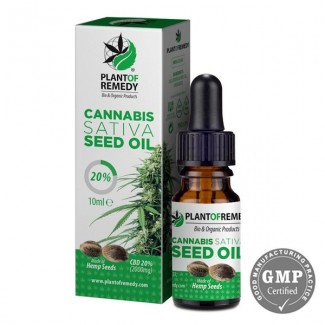 Huile de CBD 20% à l'huile de graines de chanvre 10ml Plant Of Remedy