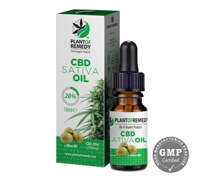 Huile de CBD 20% PLANT OF REMEDY à l'huile d'olive 10 ml