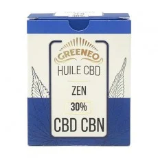 Huile ZEN de CBD + CBN à 30% de la marque GREENEO