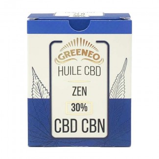 Huile ZEN de CBD + CBN à 30% de la marque GREENEO