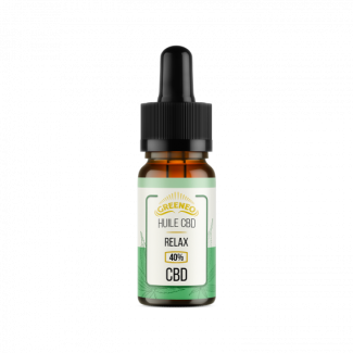 Huile de CBD 40% Relax en isolat de chez Greeneo