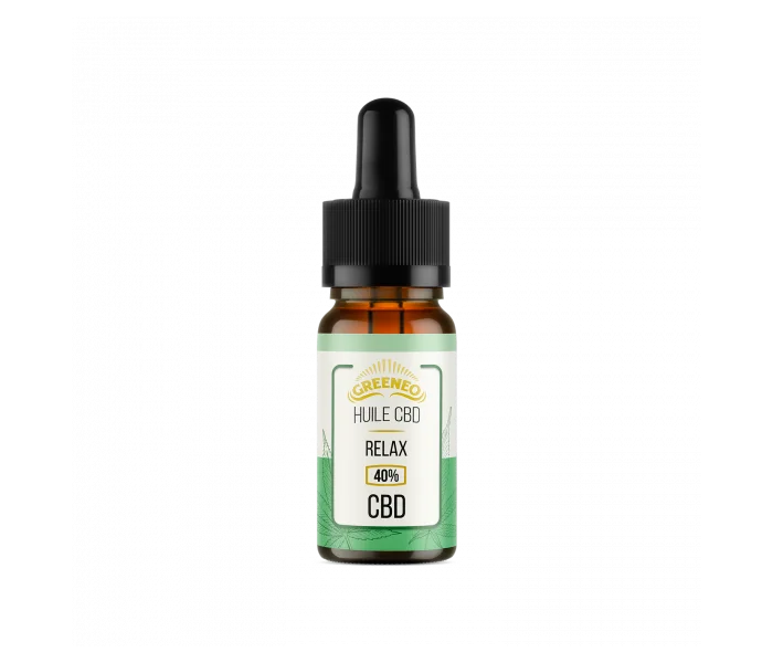 Huile de CBD 40% Relax en isolat de chez Greeneo