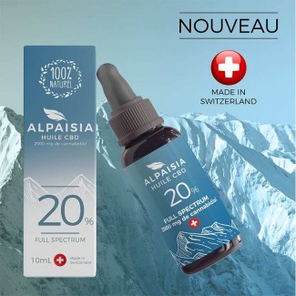 huile de cbd full spectrum alpaisia 20% spectre complet - cannabidiol 2000mg