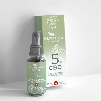 huile de cbd full spectrum alpaisia 5% spectre complet - cannabidiol