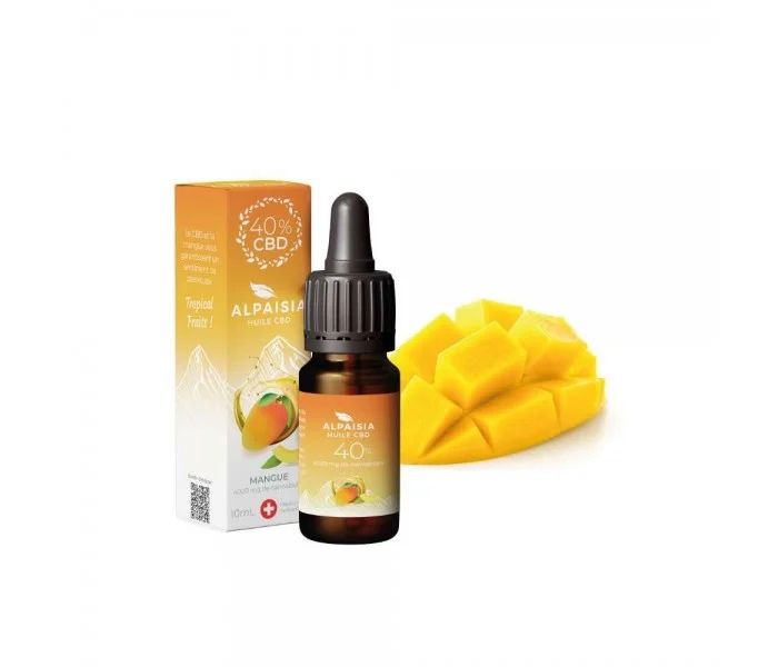 huile de cbd broad spectrum alpaisia 40% parfum mangue