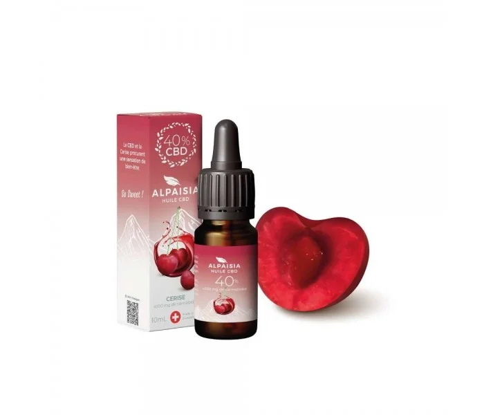 huile de cbd 40% alpaisia broad spectrum parfum cerise