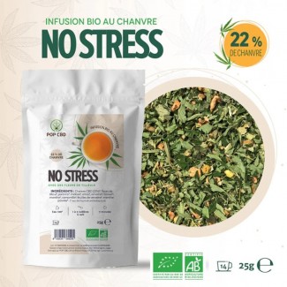 Infusion BIO NO STRESS au chanvre POP CBD