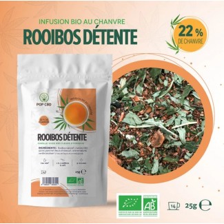 Infusion Chanvre BIO ROOIBOS à la Vanille POP CBD