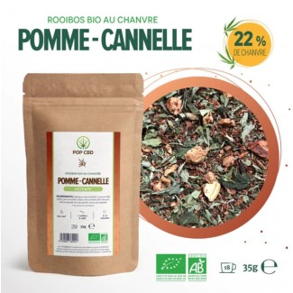 POP CBD Infusion Chanvre ROOIBOS Pomme Cannelle détente