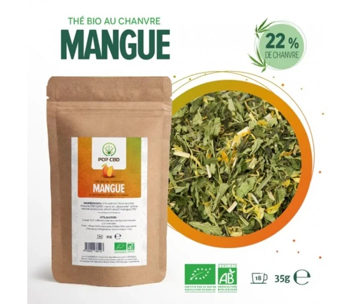 thé glacé mangue bio pop cbd