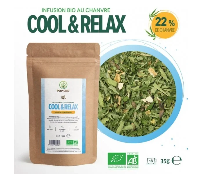 POP CBD infusion COOL&RELAX chanvre CBD