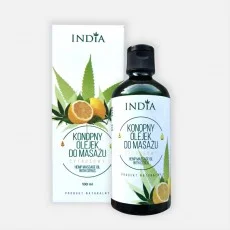 huile de massage agrumes au chanvre INDIA
