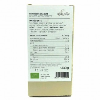 Graines de chanvre épicées 100g ( la maison du chanvre)