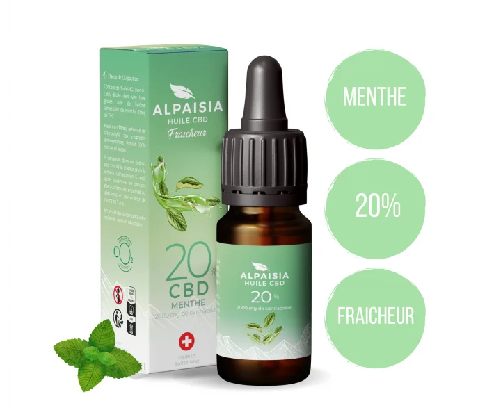 Huile de CBD 20% ALPAISIA Menthe