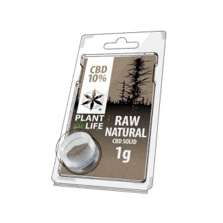CBD solide 10% RAW NATURAL 1g (résine) plant of life cannabidiol légal