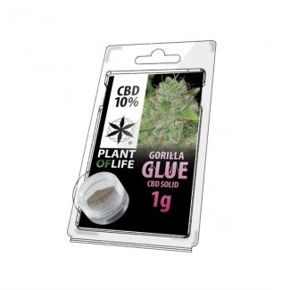 CBD solide 10% GORILLA GLUE 1g (résine jelly) Plant of Life