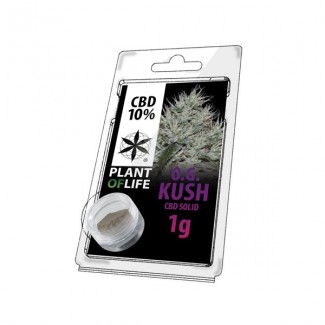 CBD solide 10% O.G KUSH 1g (résine, pollen) Plant of Life