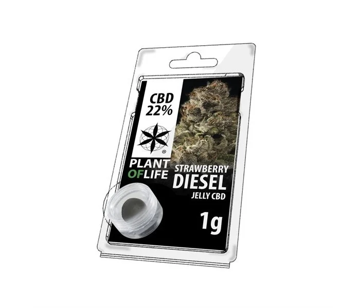 CBD solide 22% STRAWBERRY DIESEL 1g (résine jelly)