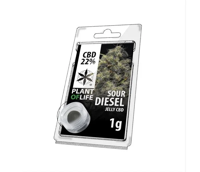 CBD solide 22% SOUR DIESEL 1g (résine jelly) Plant of Life