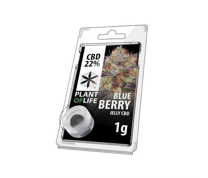 JELLY AU CBD 22% BLUEBERRY 1g résine plant of life