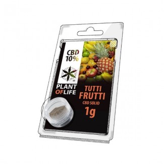 CBD solide 10% TUTTI FRUTTI 1g (résine) Plant of Life