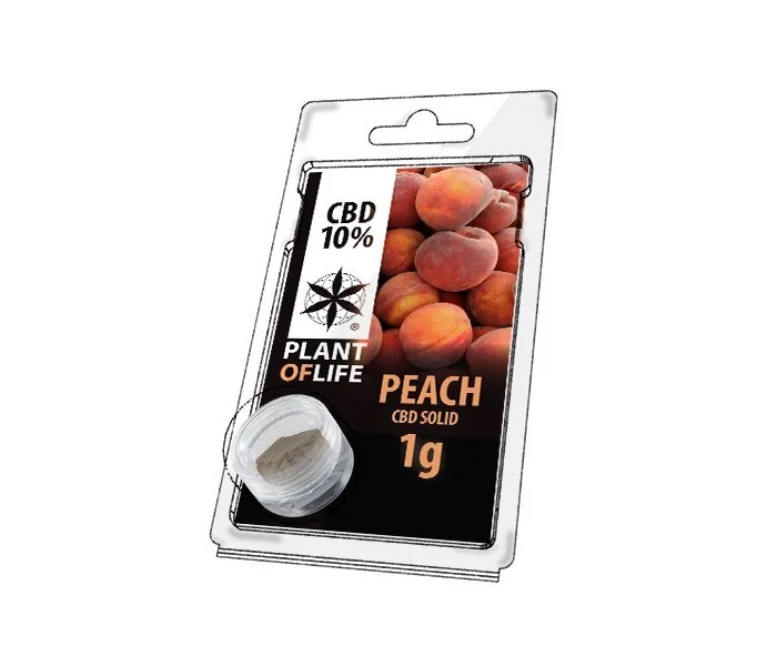 CBD SOLIDE FRUIT 10% Peach palnt of life résine pollen hash 100% légal
