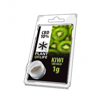 CBD solide 10% KIWI 1g Plant Of Life résine cannabidiol