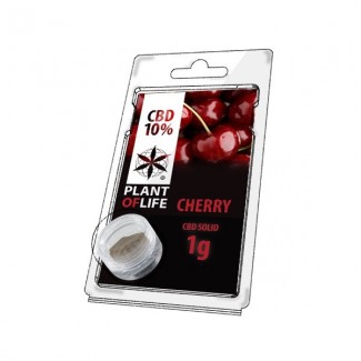 CBD solide 10% CHERRY 1g (résine) Plant Of Life pollen résine