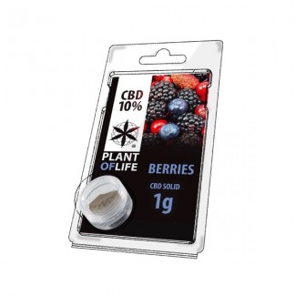 CBD solide 10% BERRIES 1g (résine) Plant Of Life hash résine