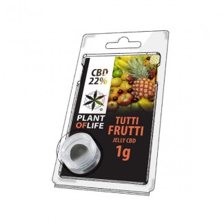 CBD solide 22% TUTTI FRUTTI 1g (résine jelly) Plant of Life