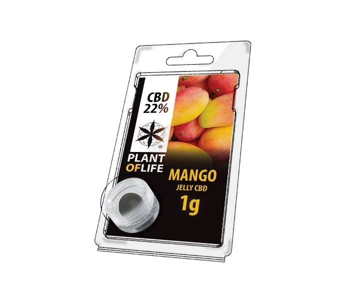 JELLY CBD FRUIT 22% Mango 1g résine plant of life