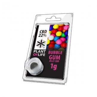 CBD solide 22% BUBBLE GUM 1g (résine jelly) PLANT OF LIFE