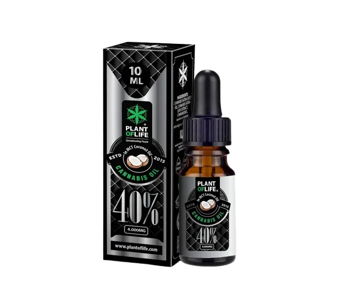 huile de CBD 40% coconut full spectrum Plant of Life 10ml - canabidiol