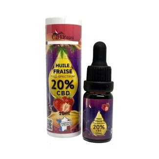 huile-cbd-full-spectrum-fraise-20% fabrication française
