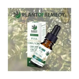 Huile Full Spectrum CBD 25% / CBG 5% Plant of Remedy