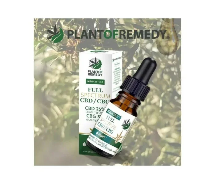 Huile Full Spectrum CBD 25% / CBG 5% Plant of Remedy