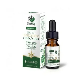 Huile Full Spectrum CBD 25% | CBG 5% Plant of Remedy