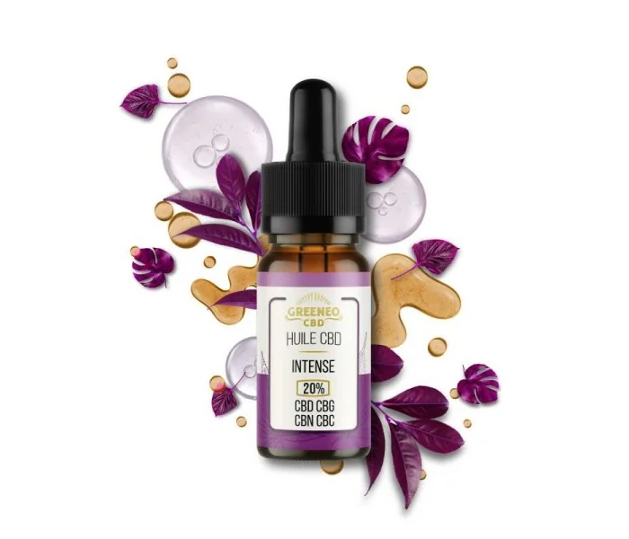 Huile CBD 20% Broad Spectrum Intense GREENEO | Détente Profonde Sans THC |