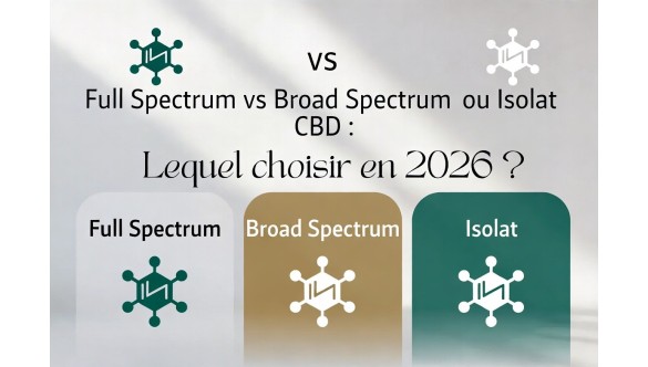 Full Spectrum, Broad Spectrum ou Isolat CBD : Lequel Choisir en 2026 ?