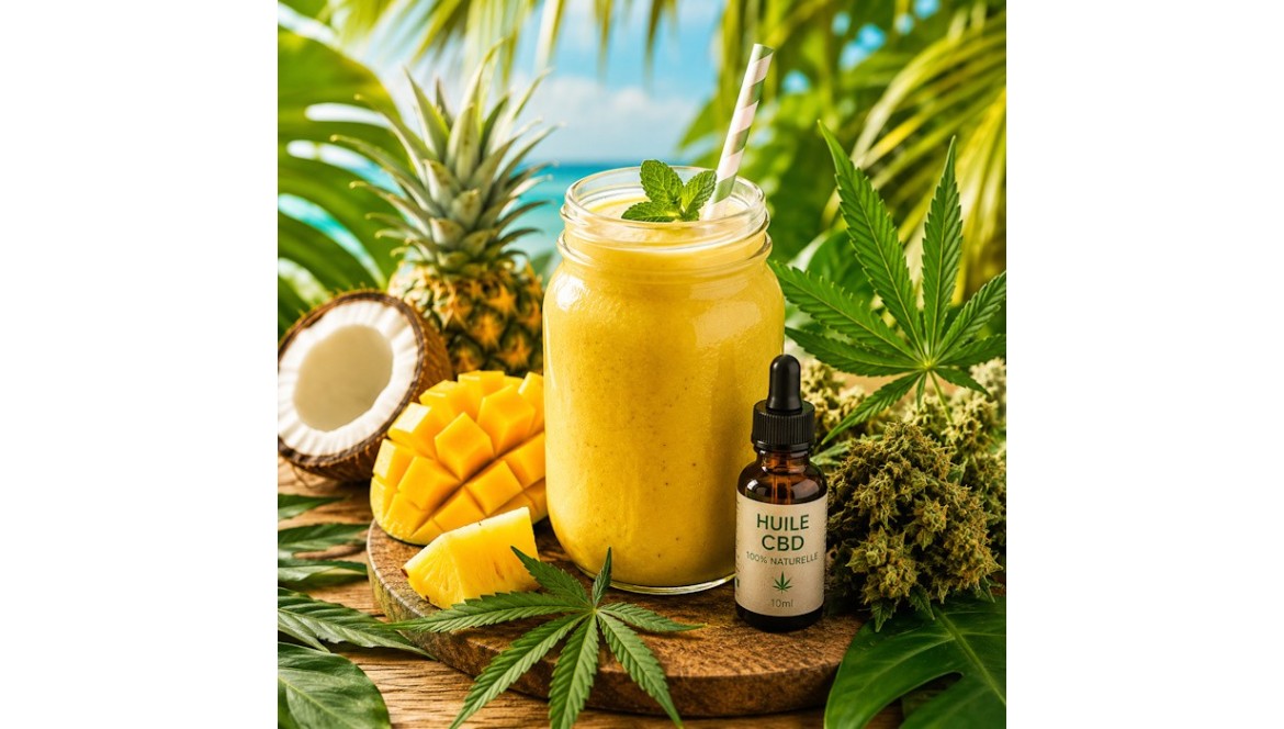 Smoothie au CBD : recette tropicale facile et rafraîchissante